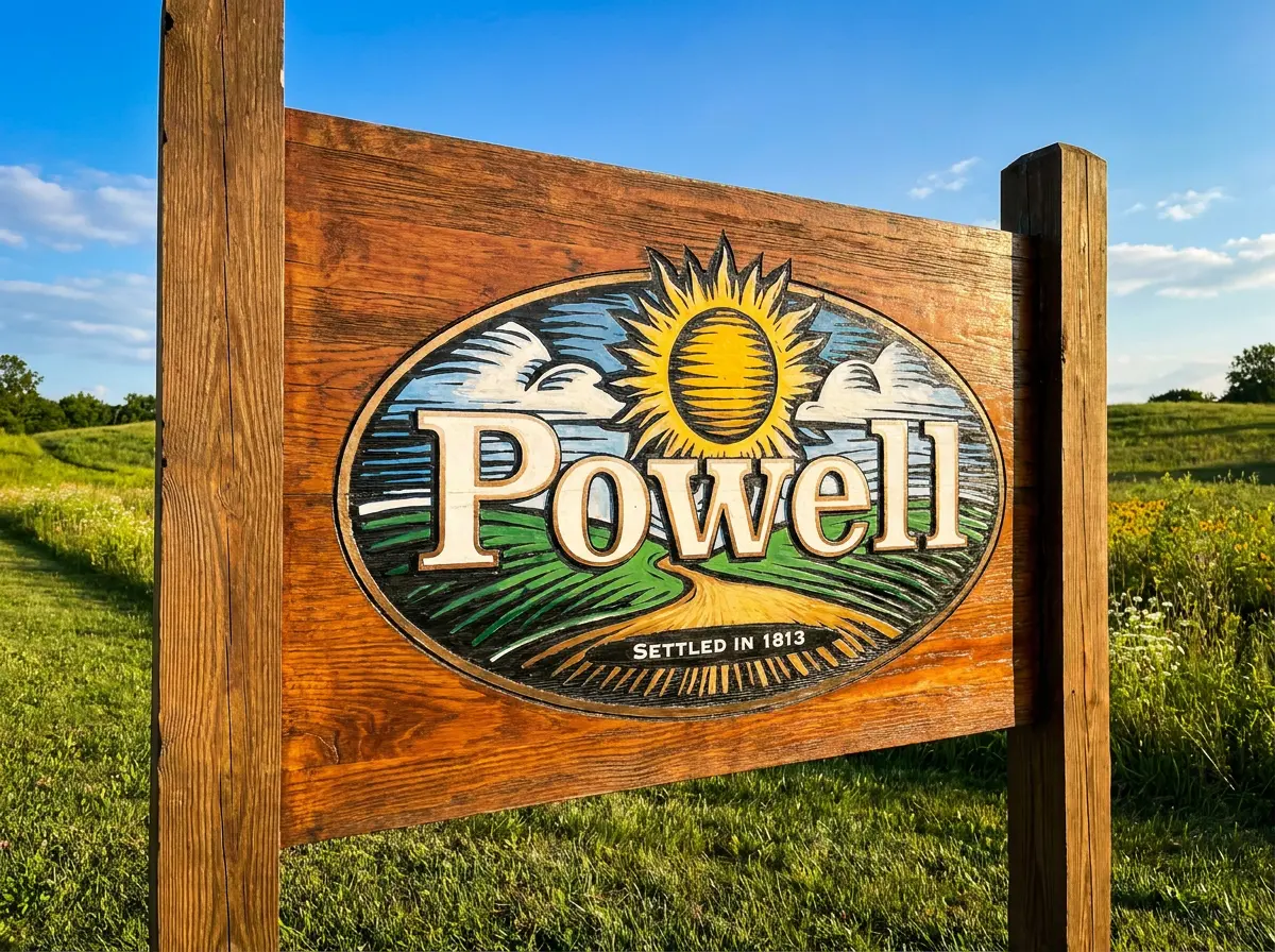 Picture of a sign for Powell Festival 2026