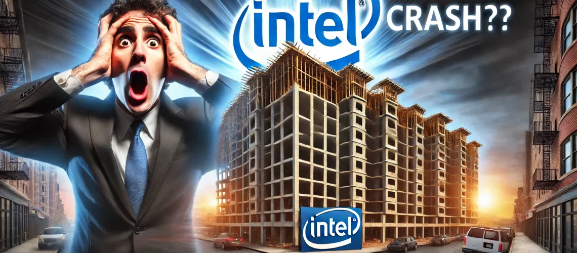 Picture of a man who looks very upset because of the delay in the construction of Intel plants in Columbus Ohio.