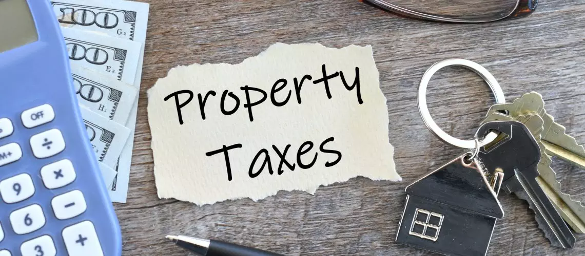 Property Taxes Flat Lay